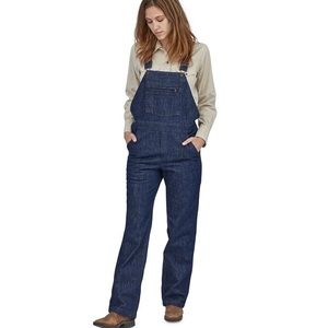 Patagonia Steel Forge Denim Dark Wash Overalls Size M